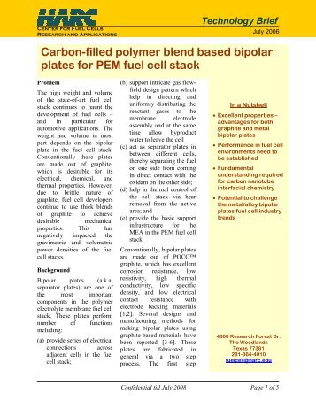 Carbon-filled polymer blend based bipolar plates for PEM fuel cell ...