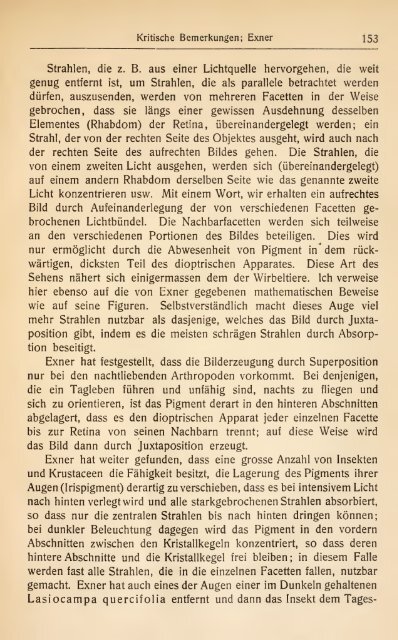 Das Sinnesleben der Insekten: eine Sammlung von ... - Ripley