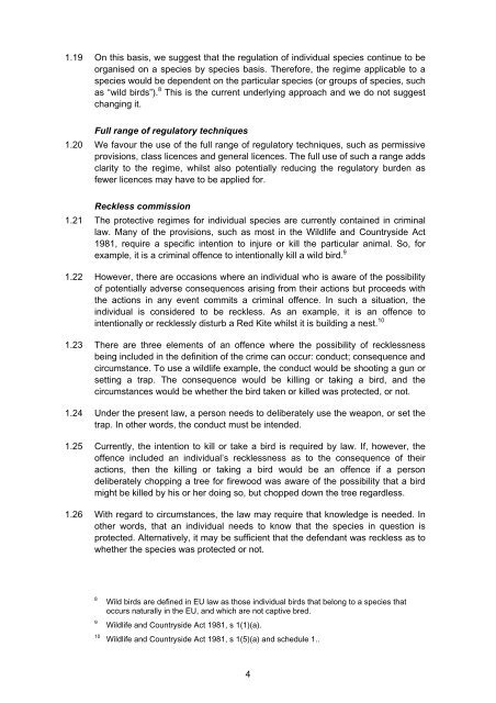 Wildlife consultation paper summary - Law Commission