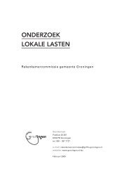 OnderzOek LOkaLe Lasten - Gemeente Groningen