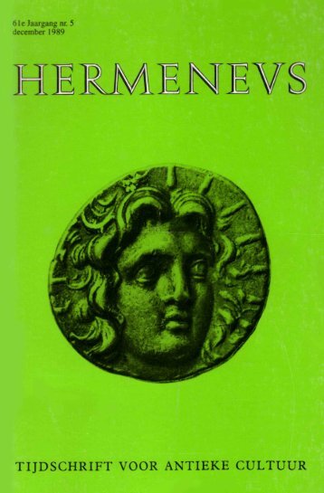 HERMENEUS NUMMER 5 - 1999 - Tresoar