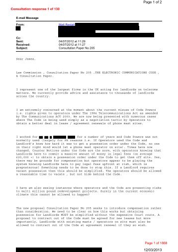 Compilation of Responses (Redacted ... - Law Commission