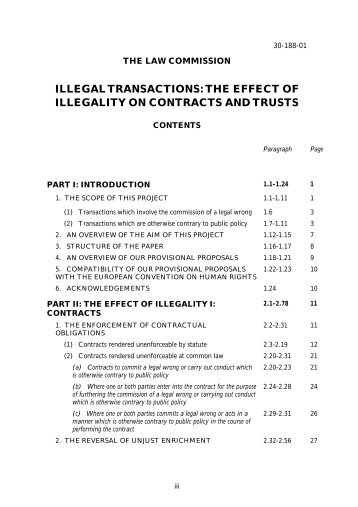 illegal transactions: the effect of illegality on ... - Law Commission