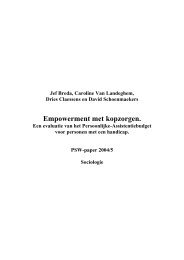 PSWpaper 2004-05 schoenmaekers.pdf - Universiteit Antwerpen