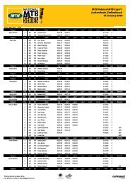 MTN National XCO Series 2009 results - MiWay MTB