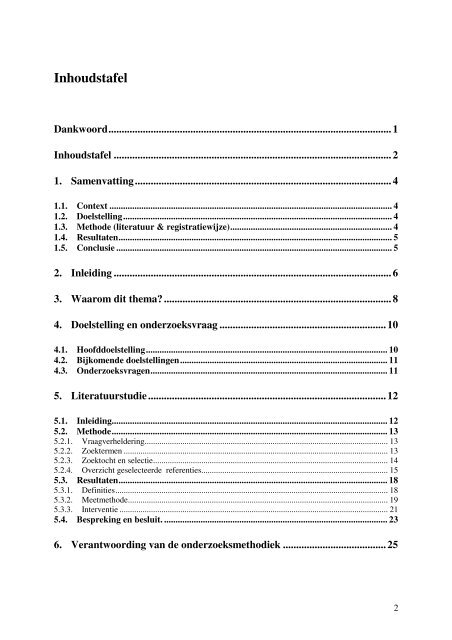 Master thesis dankwoord