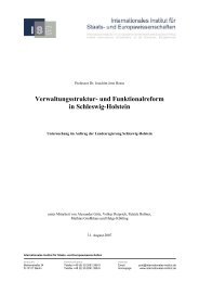 Verwaltungsstruktur- und Funktionalreform in Schleswig-Holstein