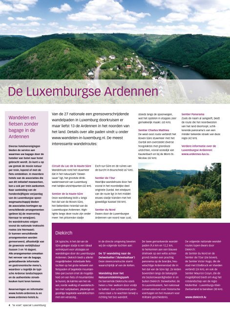 Luxemburg, wandel en fietsparadijs voor genieters - DIGI-magazine