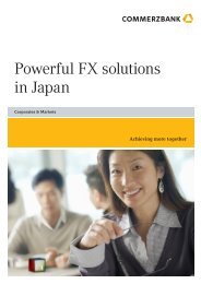 Powerful FX solutions in Japan - Commerzbank - Commerzbank AG