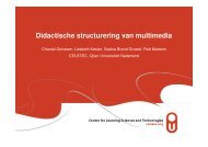 Didactische structurering van multimedia - DSpace at Open ...