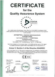 Page 1 CERTIFICATE for the Quality Assurance System DEKRA ...