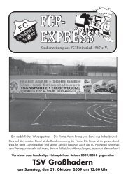 Stadionzeitung FCP – TSV Großhadern 31.10.2009 - FC Pipinsried