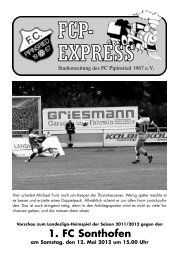 Stadionzeitung - FC Pipinsried