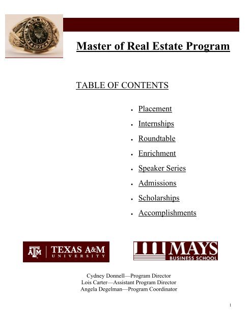 Texas A&M Admission Requirements >> Master Of Real Estate Program Mays Business School Texas Texas A&M Admission Requirements >> Master Of Real Estate Program Mays Business School Texas