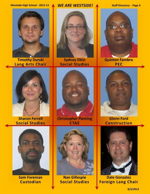 STAFF Directory 2012-13 Second Draft.pub - Bibb County Schools