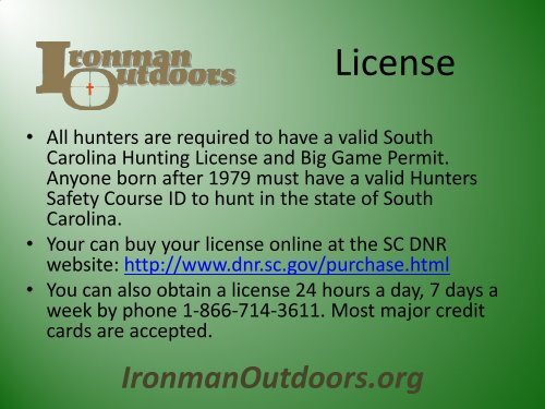 Deer and Hog Hunting Retreat IronmanOutdoors.org - Stablerack