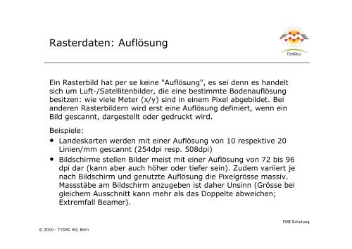 FME-Attributen - Tydac AG