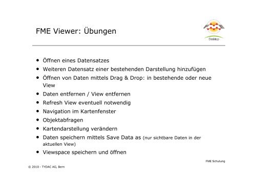 FME-Attributen - Tydac AG