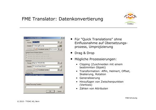 FME-Attributen - Tydac AG