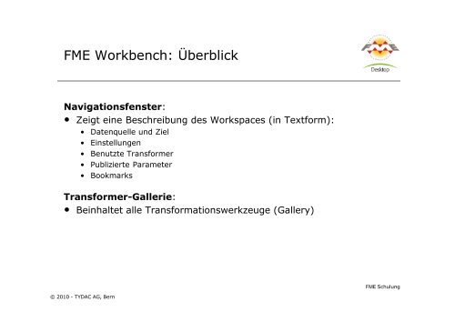 FME-Attributen - Tydac AG