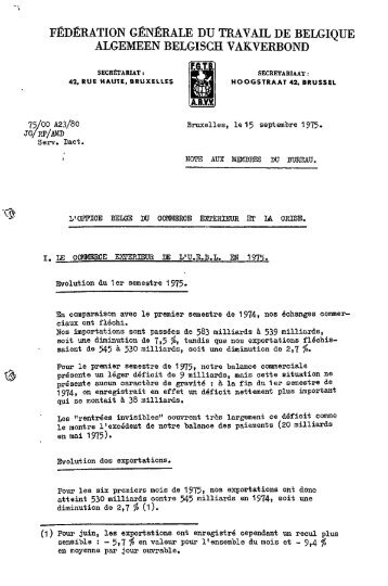 fédération générale du travail de belgique algemeen belgisch ...
