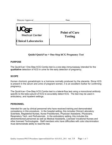 QuickVue+ One-Step hCG Pregnancy Test