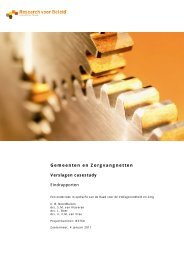 Gemeenten en Zorgvangnetten - Verslagen casestudy - Rvz