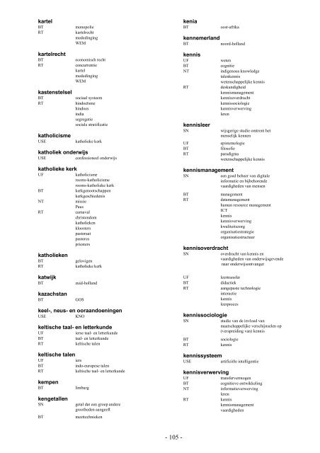 NIWI Thesaurus Maatschappijwetenschappen