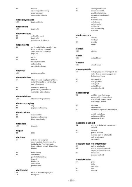 NIWI Thesaurus Maatschappijwetenschappen