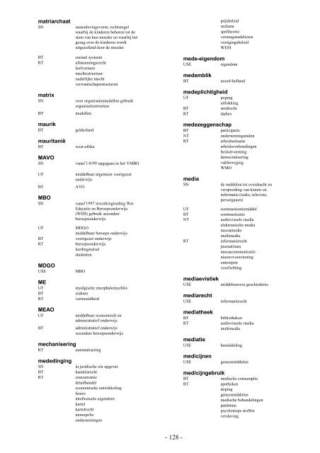 NIWI Thesaurus Maatschappijwetenschappen