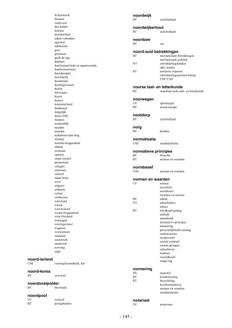 NIWI Thesaurus Maatschappijwetenschappen