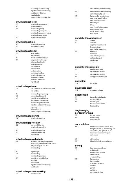 NIWI Thesaurus Maatschappijwetenschappen