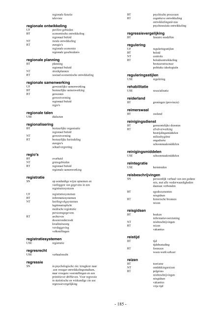 NIWI Thesaurus Maatschappijwetenschappen