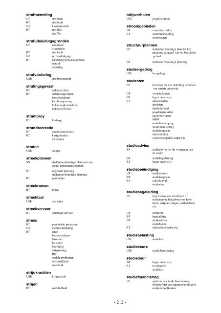 NIWI Thesaurus Maatschappijwetenschappen