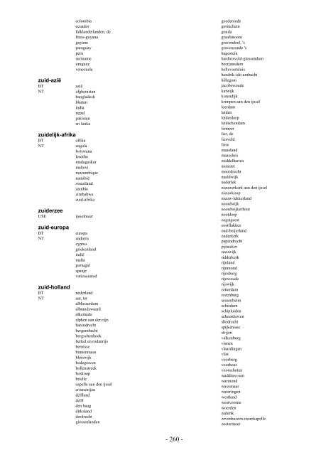 NIWI Thesaurus Maatschappijwetenschappen