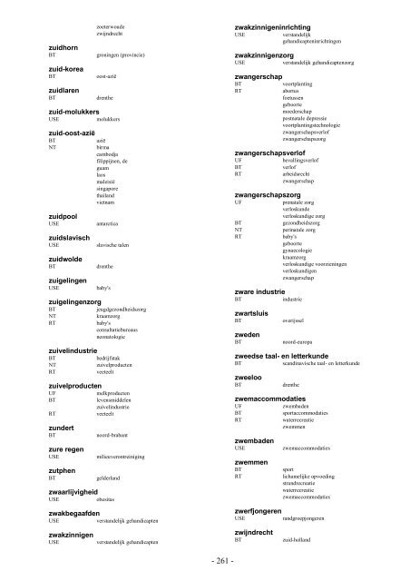 NIWI Thesaurus Maatschappijwetenschappen