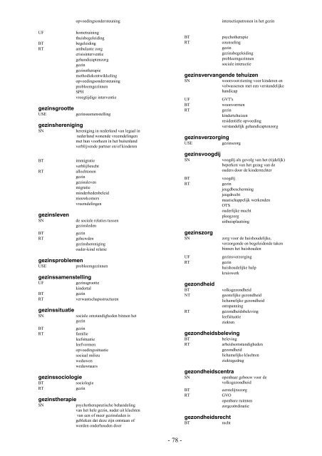 NIWI Thesaurus Maatschappijwetenschappen