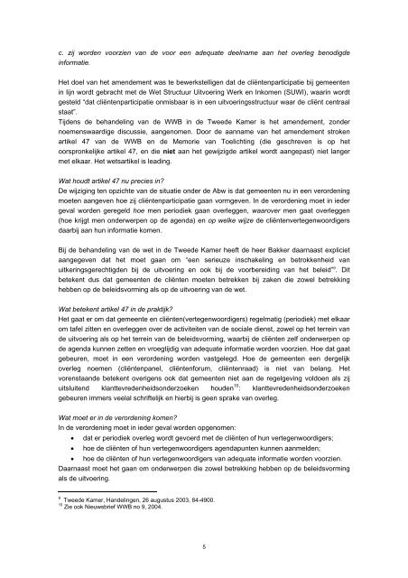 Handreiking cliëntenparticipatie - docs.szw.nl