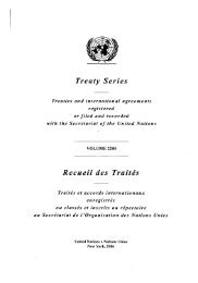 Treaty Series Recueil des Traites - United Nations Treaty Collection ...