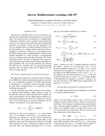 Inverse Reinforcement Learning with PI