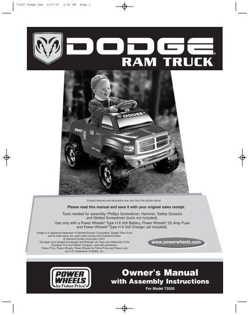 power wheels dodge ram battery