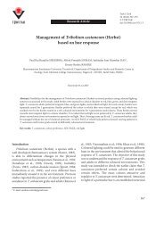 Management of Tribolium castaneum (Herbst) based on hue response