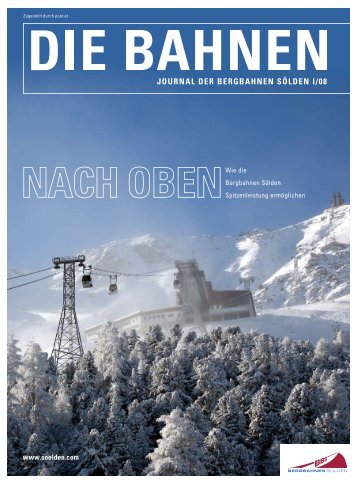 JOURNAL DER BERGBAHNEN SÖLDEN I/08