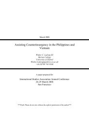 Assisting Counterinsurgency in the Philippines and Vietnam