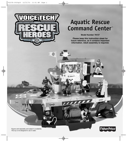 Aquatic Rescue Command Center Aquatic Rescue Mattel