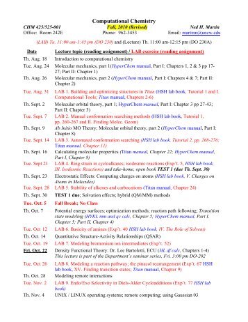 Computational Chemistry