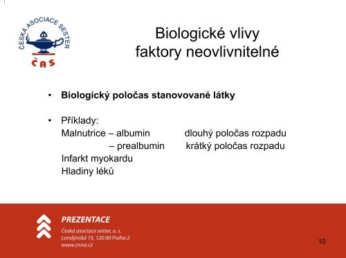 Biologické vlivy - Ústav imunologie