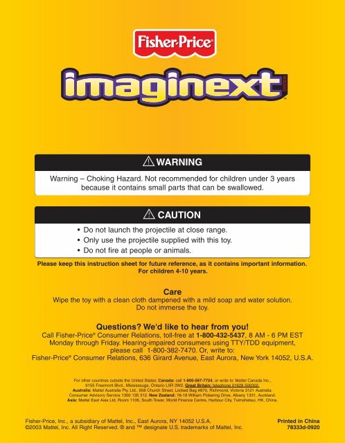 the Imaginext™ System - Fisher Price