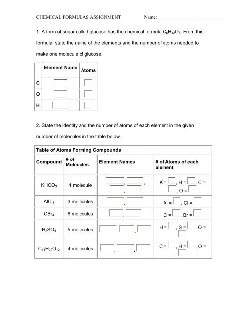 Chemical Formulas Assignment.pdf - schs
