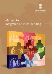 Manual for Integrated District Planning - of Planning Commission